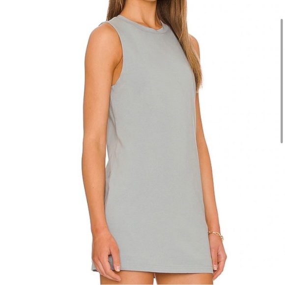 All The Ways Kelly Muscle Tee Dress in Slate Blue - Picture 5 of 8